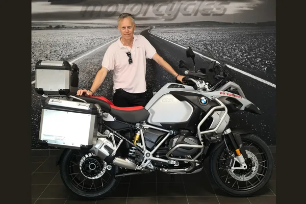 Lasse Brodén on his BMW GSA 1250