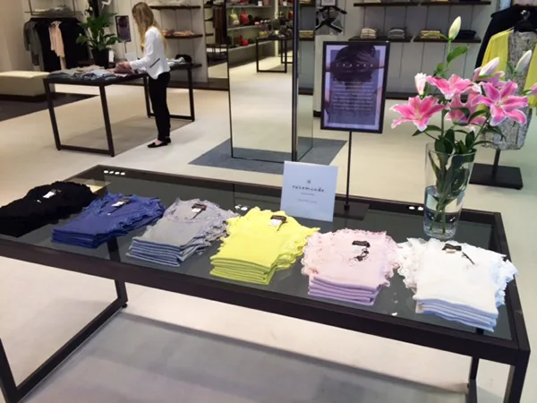 Table merchandising before Upgrade Stores